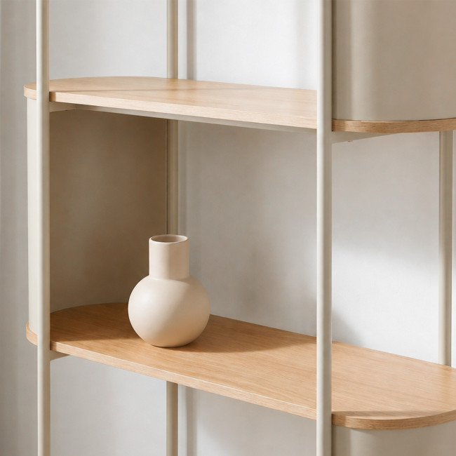 Paco - Etagère en bois et métal H133,5cm
