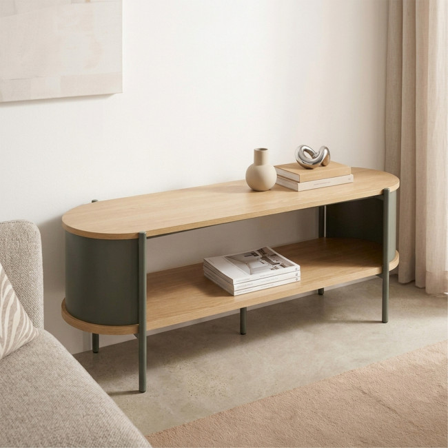 Paco - Meuble TV en bois et métal L120cm