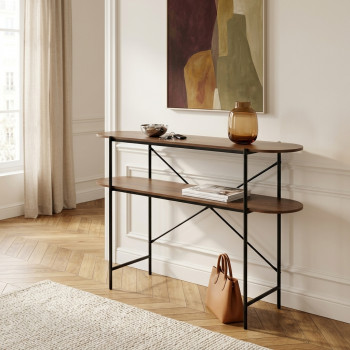 Janna - Console en bois et métal L120cm