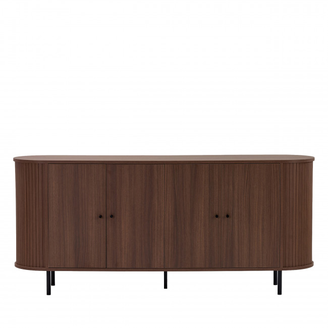 Pazar - Buffet 4 portes aux bords arrondis en bois L180cm