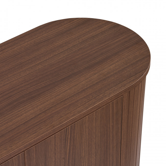 Pazar - Buffet 4 portes aux bords arrondis en bois L180cm