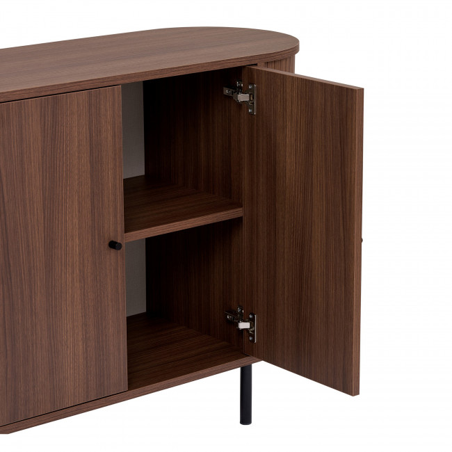 Pazar - Buffet 4 portes aux bords arrondis en bois L180cm
