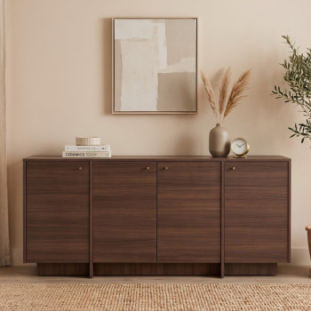 Hopa - Buffet 4 portes en bois L180cm