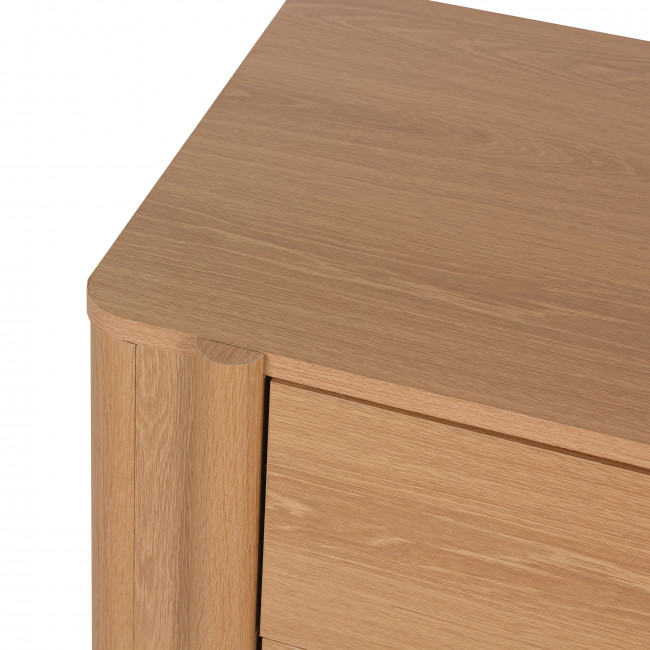 Oli - Table de chevet 2 tiroirs en bois