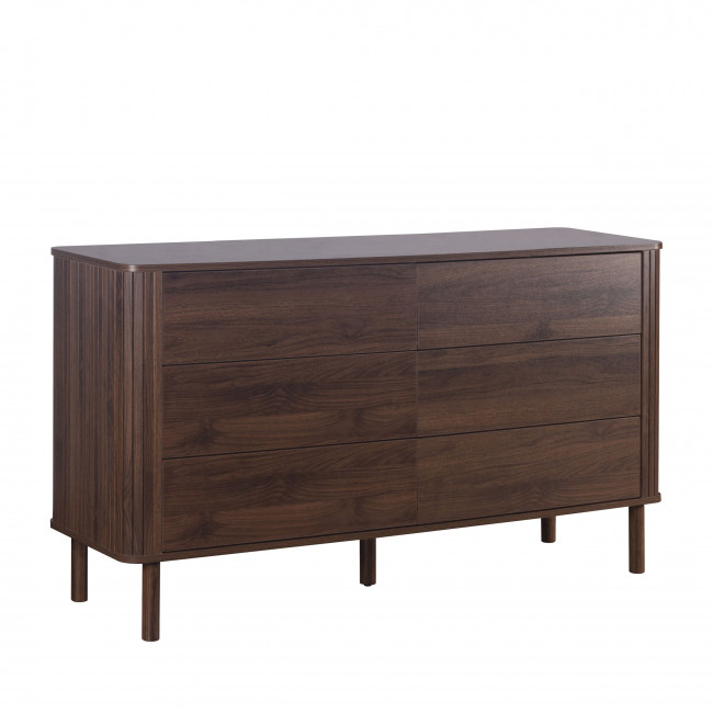 Maya - Commode 6 tiroirs en bois L140cm