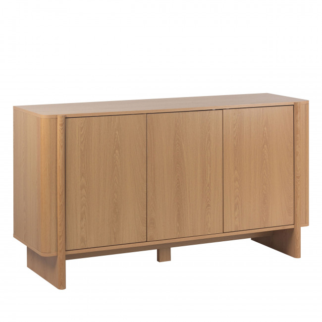 Oli - Buffet 3 portes en bois L140cm