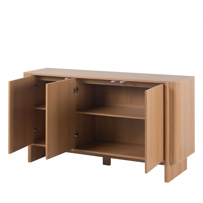 Oli - Buffet 3 portes en bois L140cm