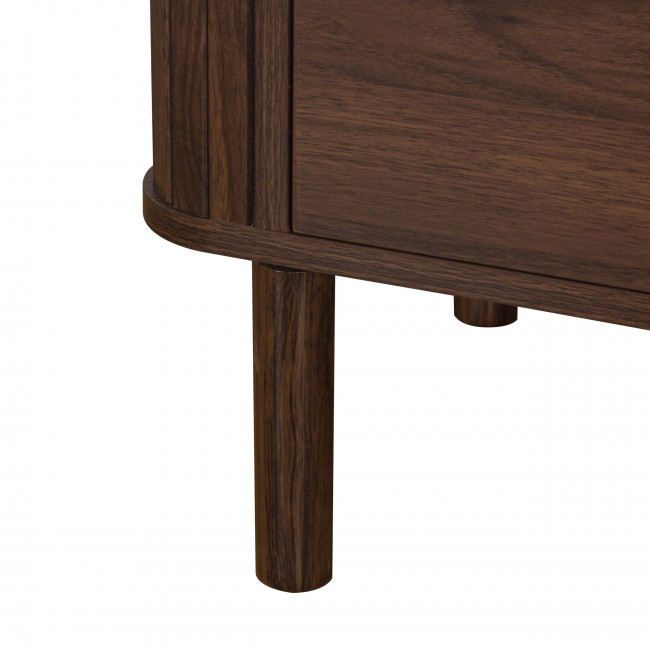 Maya - Table de chevet 1 tiroir en bois effet travertin