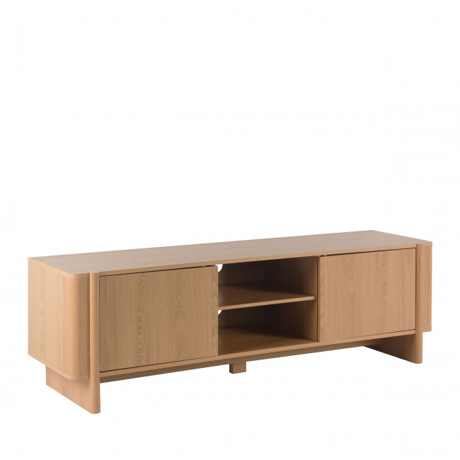 Oli - Meuble TV 2 portes en bois L160cm