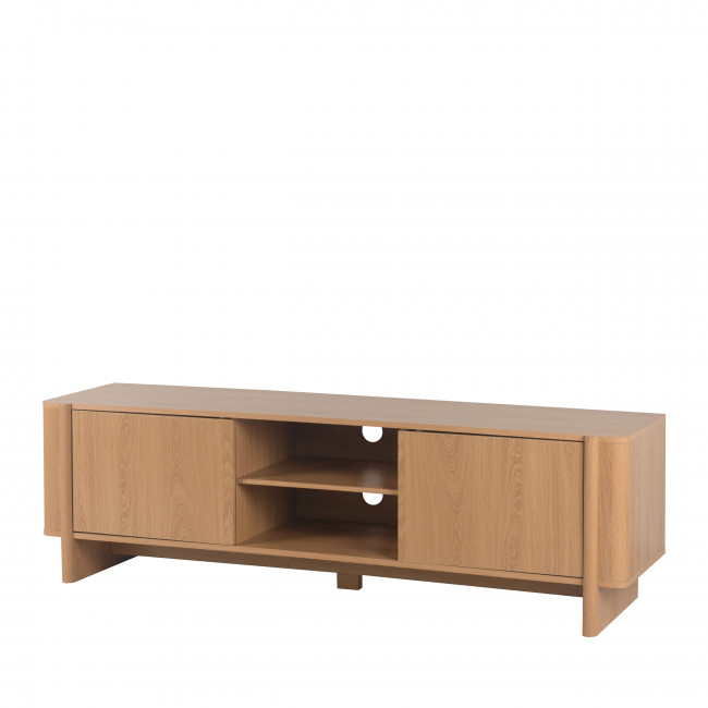 Oli - Meuble TV 2 portes en bois L160cm