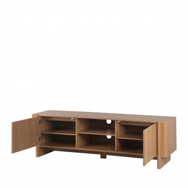 Oli - Meuble TV 2 portes en bois L160cm