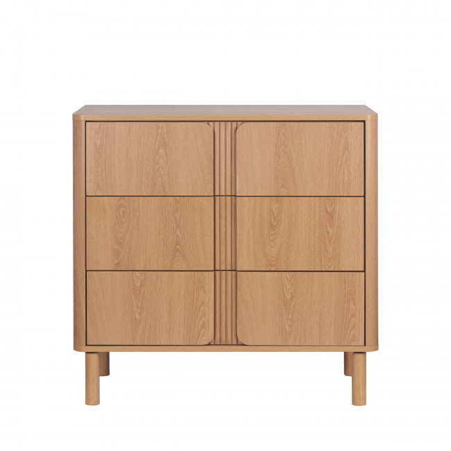 Noa - Commode 3 tiroirs en bois L80cm