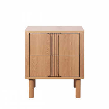 Noa - Table de chevet 2 tiroirs en bois