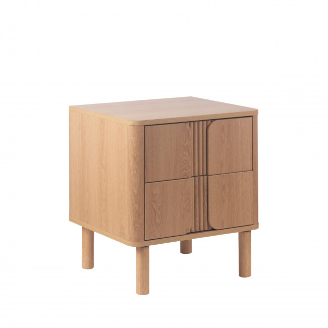 Noa - Table de chevet 2 tiroirs en bois