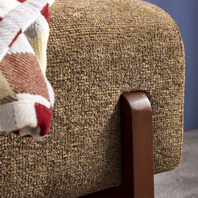 Sally - Banc en tissu et bois