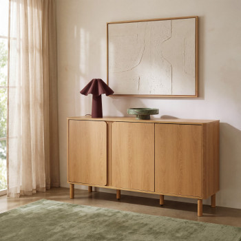 Noa - Buffet 3 portes en bois L140cm