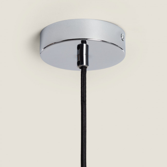 Ella - Suspension ronde en métal finition brillant ø30cm