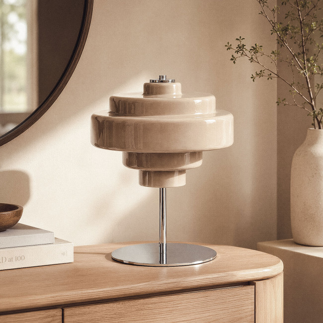 Ella - Lampe à poser en métal finition brillant