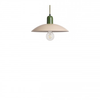 Yvonne - Suspension ronde en métal finition brillant ø35cm