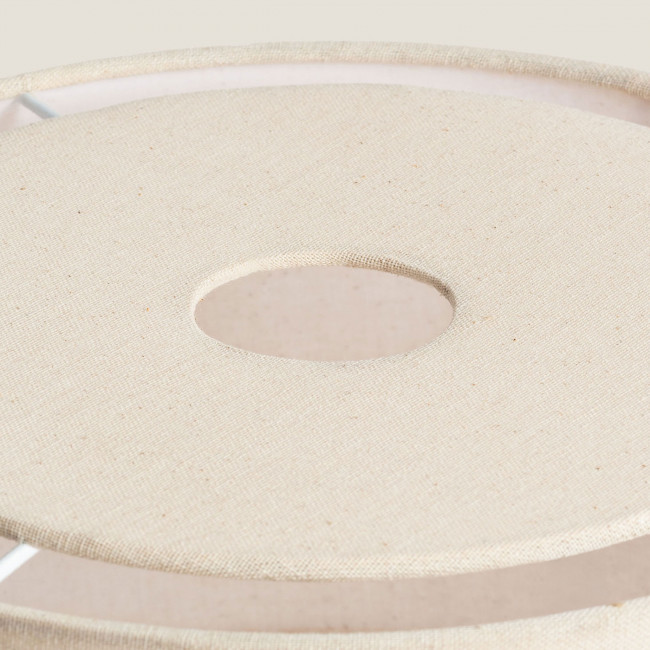 Punta - Lampe à poser ronde en lin ø30cm