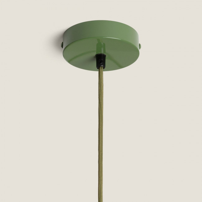 Yvonne - Suspension ronde en métal finition brillant ø35cm