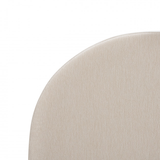 Wayne - Tête de lit compressée en tissu demi-lune L 160 cm
