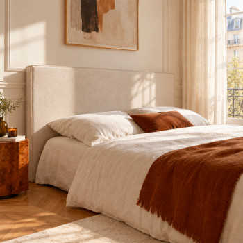 Lily - Tête de lit compressée en tissu L 180 cm