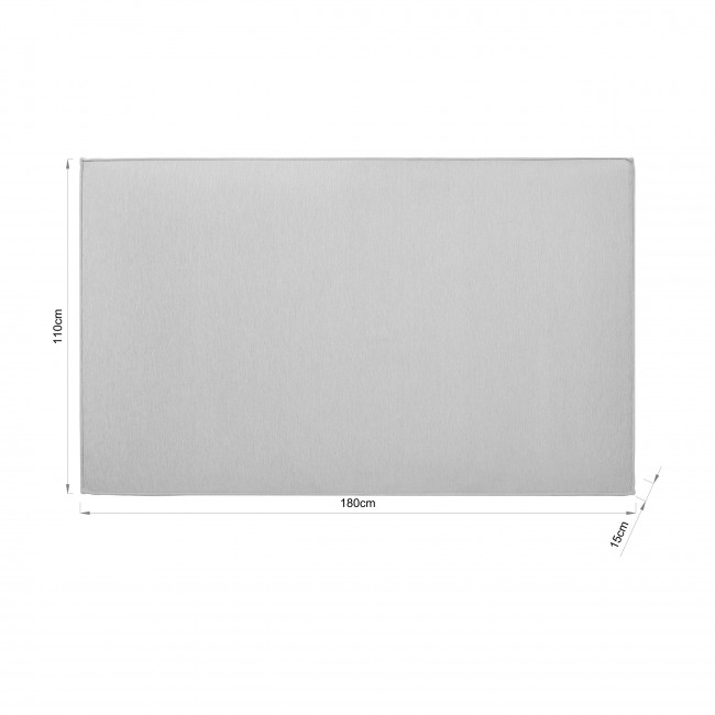 Lily - Tête de lit compressée en tissu L 180 cm
