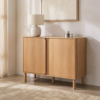 Noa - Buffet 2 portes en bois L100cm