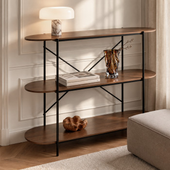 Janna - Etagère en bois et métal L115cm