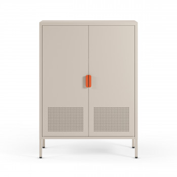 Adel - Buffet haut 2 portes en métal H 110 cm