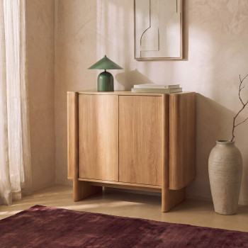 Oli - Buffet 2 portes en bois L80cm