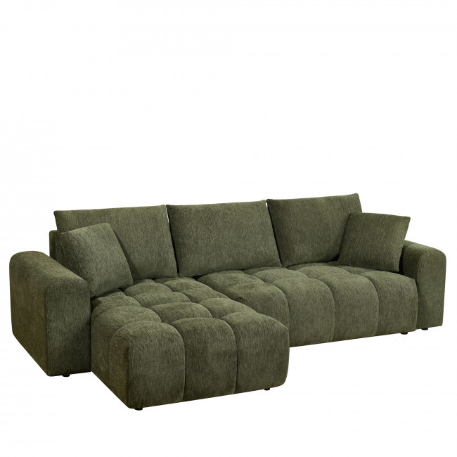 Giovano - Canapé d'angle réversible convertible 4 places en tissu
