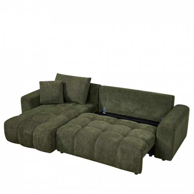 Giovano - Canapé d'angle réversible convertible 4 places en tissu