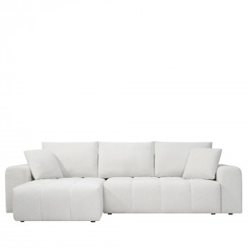 Giovano - Canapé d'angle réversible convertible 4 places en tissu
