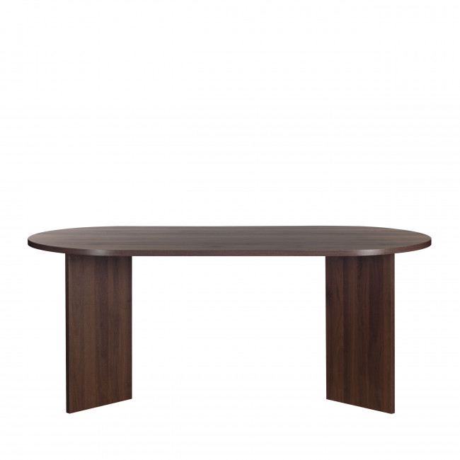 Calian - Table à manger 8 personnes ovale en bois