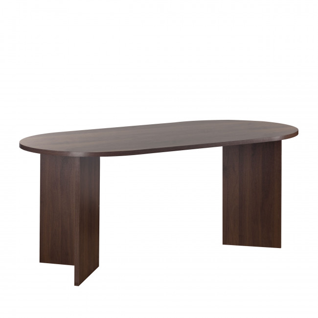 Calian - Table à manger 8 personnes ovale en bois