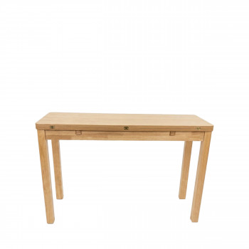 Sheldon - Table à manger extensible 2 à 4 personnes en bois 120x45-90cm