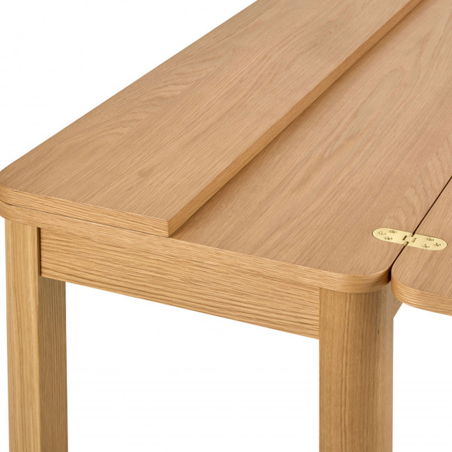 Sheldon - Table à manger extensible 2 à 4 personnes en bois 120x45-90cm