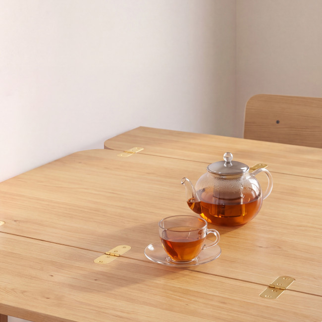 Sheldon - Table à manger extensible 2 à 4 personnes en bois 120x45-90cm