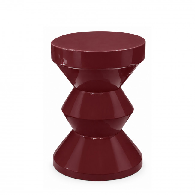Harry - Table d'appoint / chevet ronde effet glossy ø 36 cm 