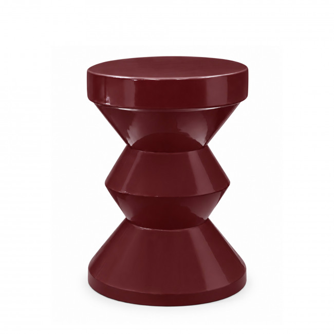 Harry - Table d'appoint / chevet ronde effet glossy ø 36 cm 