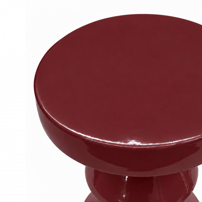 Harry - Table d'appoint / chevet ronde effet glossy ø 36 cm 