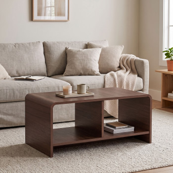 Arsen - Table basse en bois avec rangement