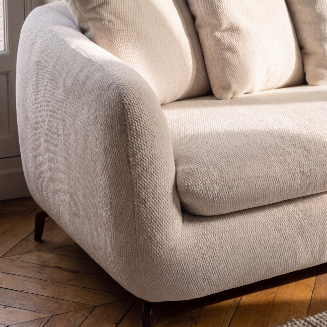 Stella - Canapé convertible semi-express 3 places en tissu