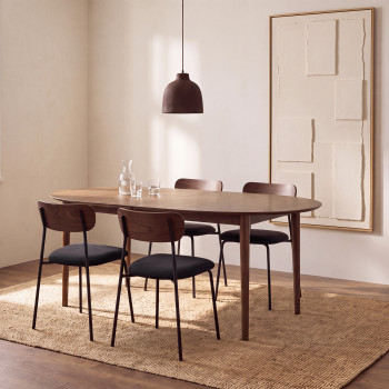 Essentia - Table à manger extensible en bois 6 à 10 personnes 180-220cm 