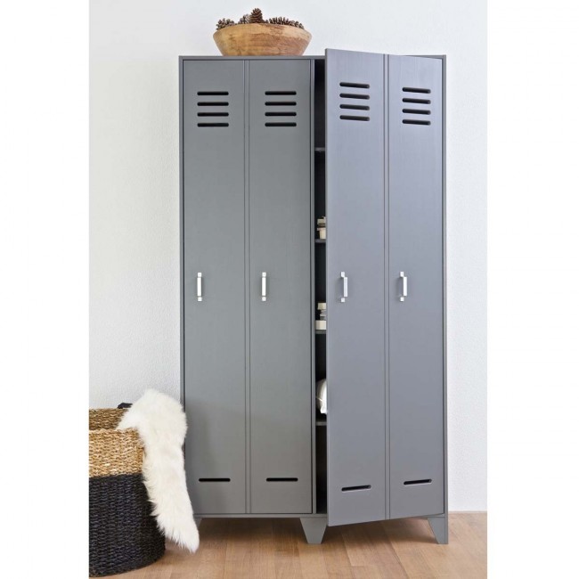 Armoire 2 portes en pin fsc Dirk