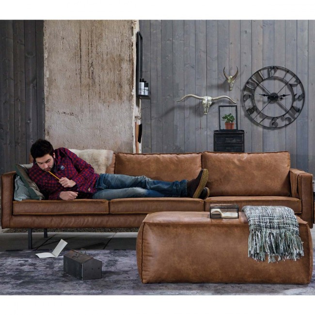 Grand canapé 4 places vintage Bronco 