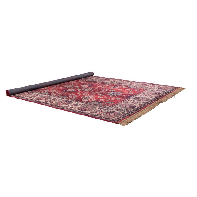 Tapis vintage rouge Old Bid