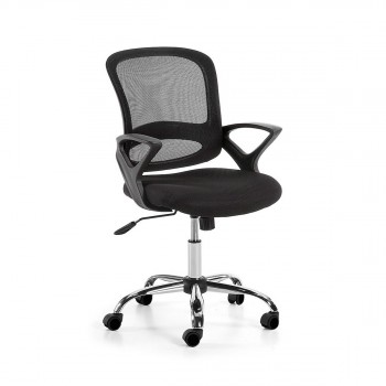 Chaise de bureau pivotante à roulettes Tangier